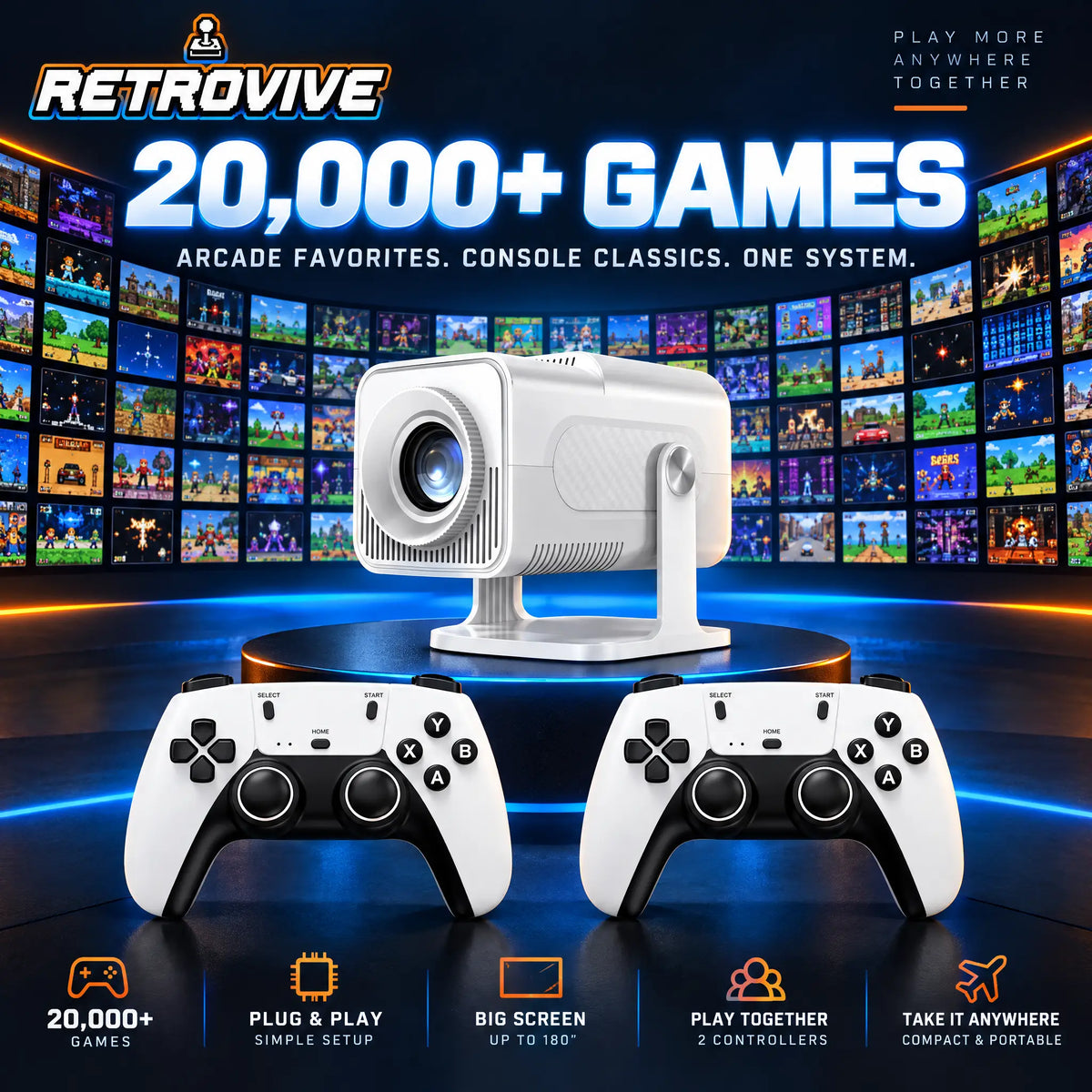 Retrovive Gaming Projector